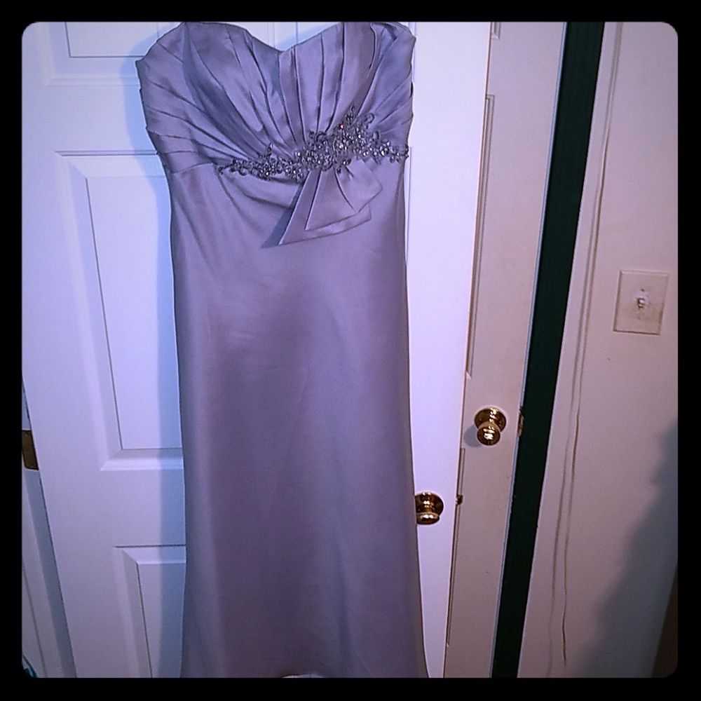 Silver formal dress w/jacket
